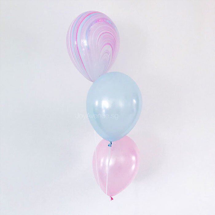 Gender Reveal Latex Balloon Side Bouquet